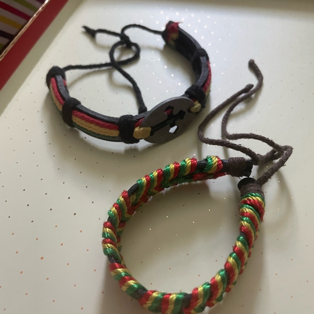 Colorful Braided Bracelets Set